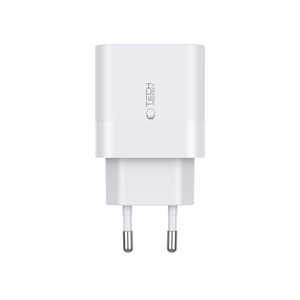 Tech-Protect C20W 2x USB-C PD 20W charger with USB-C / USB-C cable - white