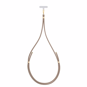 3mk EasyClip Elite tālruņa aukliņa, Taupe (zelta krāsas furnitūra)