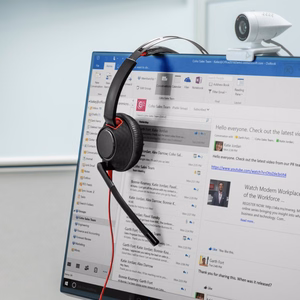 POLY Blackwire C5220 USB-C austiņas +iebūvētais kabelis