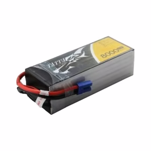 Tattu 8000 mAh 22,2 V 25C 6S1P Lipo akumulatoru komplekts ar EC5 savienotāju