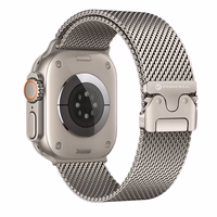 FORCELL F-DESIGN FA11 nerūsējošā tērauda siksniņa APPLE pulkstenim 38 / 40 / 41 mm sudraba