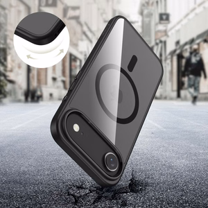 Tech-Protect MagFlex Magnētiskais viedtālruņa apvalks iPhone 17 Air - Caurspīdīgs melns
