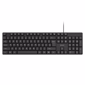 Savio KB-01 tastatūra mājai/birojam USB QWERTY US English melna