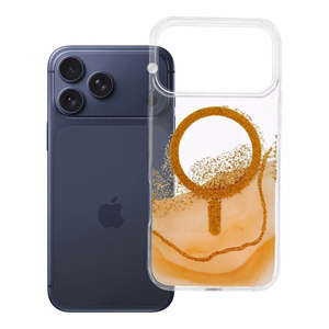 Case for iPhone 17 Pro Max / 18 Pro Max (low camera edge) Golden compatible with MagSafe gold