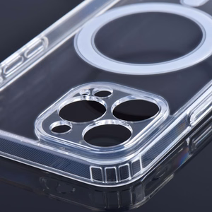 Case for iPhone 12 PRO Clear Mag Cover (STR / CAMERA PROTECTION) compatible with MagSafe transparent
