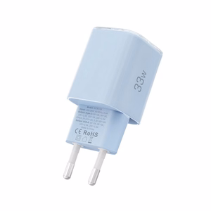Tech-Protect NCM33W 2 portu PD33W/QC3.0 sienas lādētājs - zils