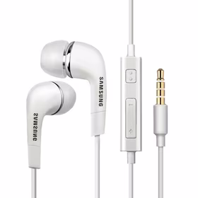 Samsung EHS64AVFWE Vadu austiņas ar mini jack 3,5 mm stereo Hi-Fi (neiepakotas - rezerves iepakojumā) - baltas krāsas