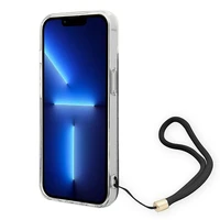 Guess GUOHCP14MH4STK iPhone 14 Plus 6.7 "melns / melns cietais apvalks 4G druka Siksna