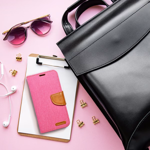 Flip case for Samsung A14 4G / A14 5G Canvas Book pink