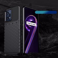 Viedtālruņa apvalks (m) Thunder Case skirtas Realme 9 Pro + (9 Pro Plus) elastīgs bruņots (m) - melns (m)