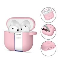 Tech-Protect silikona apvalks ar āķi AirPods 4 - rozā
