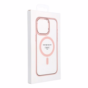 Case for iPhone 14 PRO MAX Color Edge Mag Cover compatible with MagSafe pink