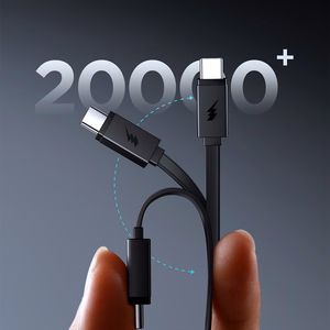 Joyroom JR-PR1 10000mAh 22.5W portatīvais lādētājs ar iebūvētu izvelkamu USB-C kabeli - melna