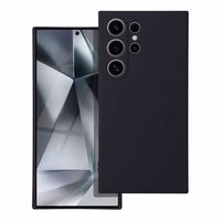 SILICONE MAG COVER viedtālruņa apvalks saderīgs ar MagSafe Samsung S24 Ultra melns