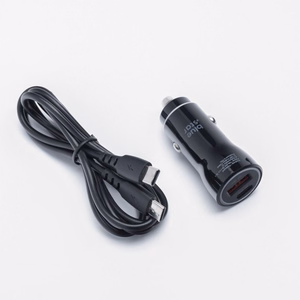 Autolādētājs BLUE STAR 3A 25W Type C + USB A + kabelis Type C uz Type C PD QC3.0 AFC PPS melns