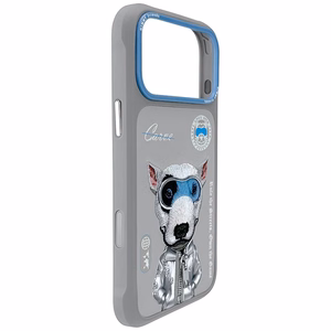 Nimmy Cool&Cute 2.0 nag viedtālruņa apvalks iPhone 17 Pro Max - pelēks