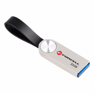 FORCELL F-DATA USB zibatmiņa Metal 32GB USB3.2 Gen 1 (USB A) sudrabaina