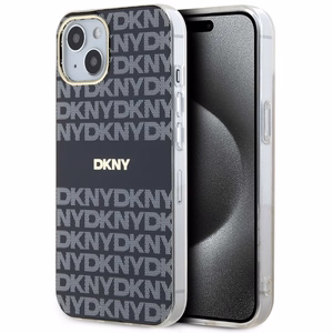 DKNY IML Mono un svītras Magnētiskais viedtālruņa apvalks iPhone 15 / 14 / 13 - melna