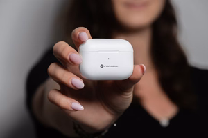 FORCELL F-AUDIO Master Pro bezvadu austiņas bluetooth TWS baltas
