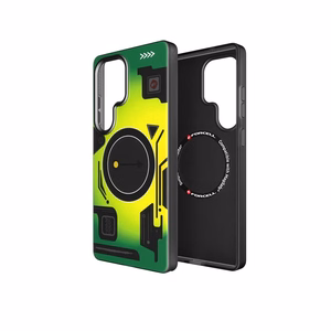 Viedtālruņa apvalks FORCELL F-PROTECT ar dubultu slāņu 4D tehnoloģiju, militārais kritiena tests, saderīgs ar MagSafe, SAMSUNG S25 ULTRA, cyber zaļš