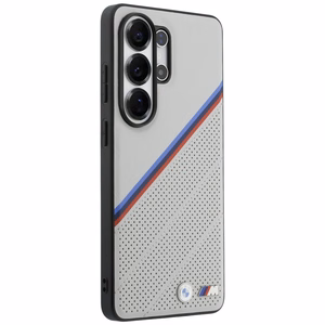 BMW Tricolor Metal Logo MagSafe maciņš priekš Samsung Galaxy S26 Ultra pelēks