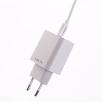 Maxlife MXTC-06-20C PD QC lādētājs 1x USB-C 20W balts + USB-C - USB-C kabelis 20W