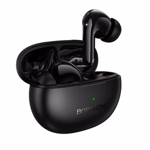 Melnas TWS Bluetooth austiņas Borofone FQ16 Star, ANC+ENC, Smart AI