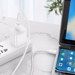 Kabelis USB A uz USB C Hoco PD 6A 100W 1 m X96 balts