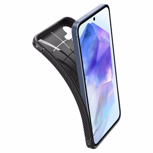 Spigen Rugged Armor vāciņš ierīcei Samsung Galaxy A55 5G, matēti melns