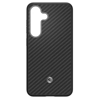 Spigen Enzo Aramid GP-FPS931PGABW silikona apvalks ar iebūvētu MagFit gredzenu Samsung Galaxy S25 - melns