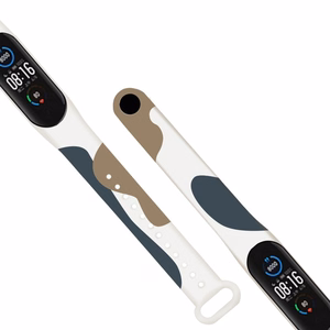 Siksniņa Moro josla Xiaomi Mi Band 3 / 4 silikona siksniņa pulksteņa aproce raksts 12