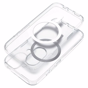 Case for iPhone 15 PRO MAX Clear Case 2 mm Mag Cover compatible with MagSafe (camera protection) transparent