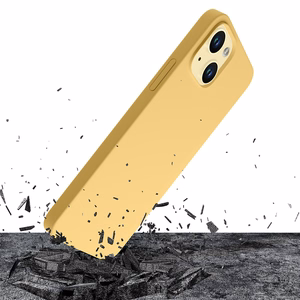 3mk Hardy Silicone MagViedtālruņa apvalks iPhone 15 Plus - dzeltena