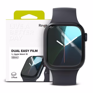 Ringke Dual Easy 3 gabalu aizsargplēve Apple Watch 10 42 mm