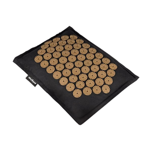REBEL ACTIVE ECO XL akupresūras paklājs ar spilvenu, 110 x 42 cm, zeltainas adatiņas