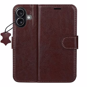 Smart Luxe ādas maciņš iPhone 17 6,3" brūns