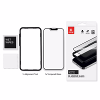 Crong 3D Armor Glass - Tempered Glass iPhone 17e / 16e / 14 / 13 / 13 Pro + Installation Frame