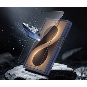 Benks Magnetic Armor Grid Pro Grand Combo maciņš Samsung Galaxy Z Fold 8, zils (C.K.FL.SA.BE.C060)