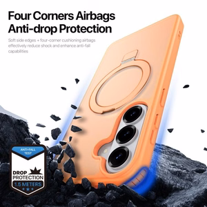 Korpuss Dux Ducis Yind Magnētiskais statīvs Samsung S942 S26 oranžs