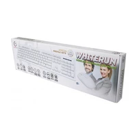 Rebeltec bezvadu komplekts: tastatūra + pele balta WHITERUN