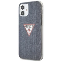 Guess GUHCP12SPCUJULDB iPhone 12 mini 5.4" tumši zils cietais apvalks Jeans kolekcija