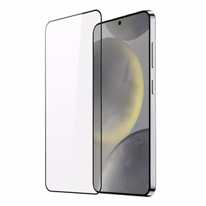 3D Dux Ducis izliektais stikls Samsung S24 - ar melnu rāmi
