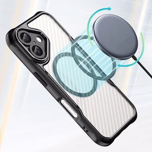 Defender Carbon Mag maciņš for iPhone 17 6,3" melns