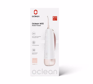 Oclean mutes irigators Oclean W10, rozā, 2 uzgaļi