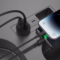 Devia auto lādētājs Smart Mini PD QC 3.0 30W 1x USB 1x USB-C balts