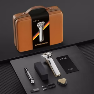 MZDF032 Metz Sword Shaver, Titanium Gold Naujas