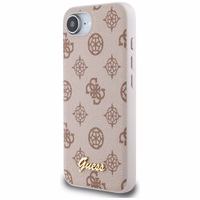 Guess Peony Script Logo magnētiskais viedtālruņa apvalks iPhone 16e - brūns