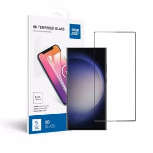 Aizsargstikls Blue Star - SAMSUNG Galaxy S23 Ultra pilna seja (pilna līme/saderīgs ar apvalku) - melns Aizsargstikls Blue Star