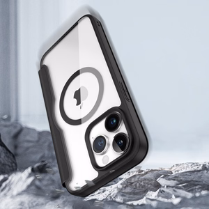 Dux Ducis Skin X Pro Magnētiskais Atveramais MagSafe apvalks iPhone 15 Pro - melns