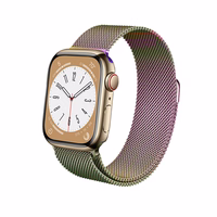 Crong Milano Steel - Stainless Steel siksniņa Apple Watch 38/40/41/42 mm (Iridescent)